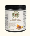 Gurevive Ferment Fusion jar, showcasing the front label with its vibrant design and informative text.