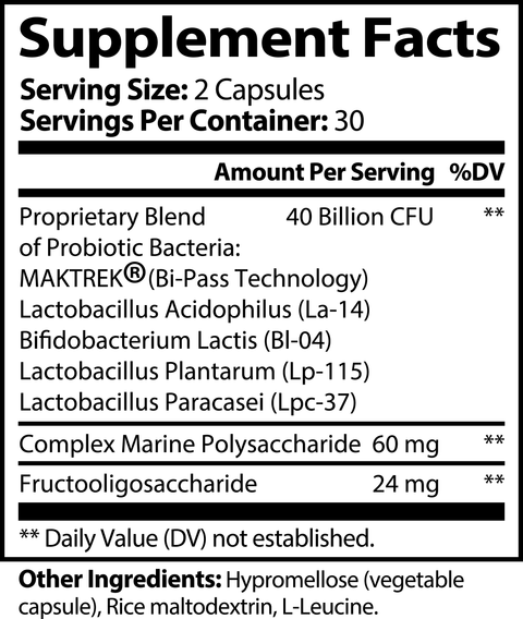 UltraFlora 40 - Probiotic 40 Billion with Prebiotics